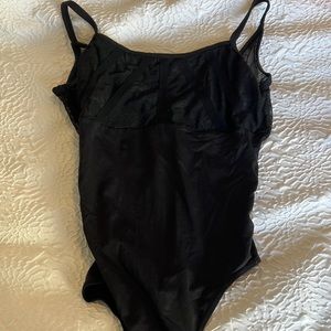 Black Lace Camisole Leotard
